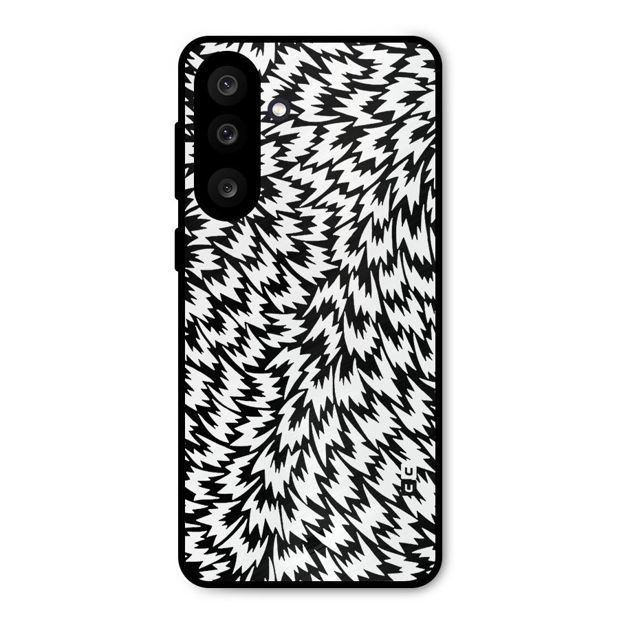 Lion Abstract Art Pattern Metal Back Case for Galaxy F56