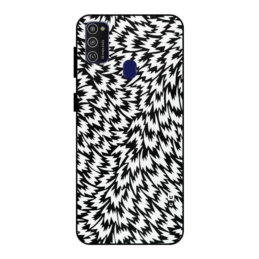 Lion Abstract Art Pattern Metal Back Case for Galaxy M30s