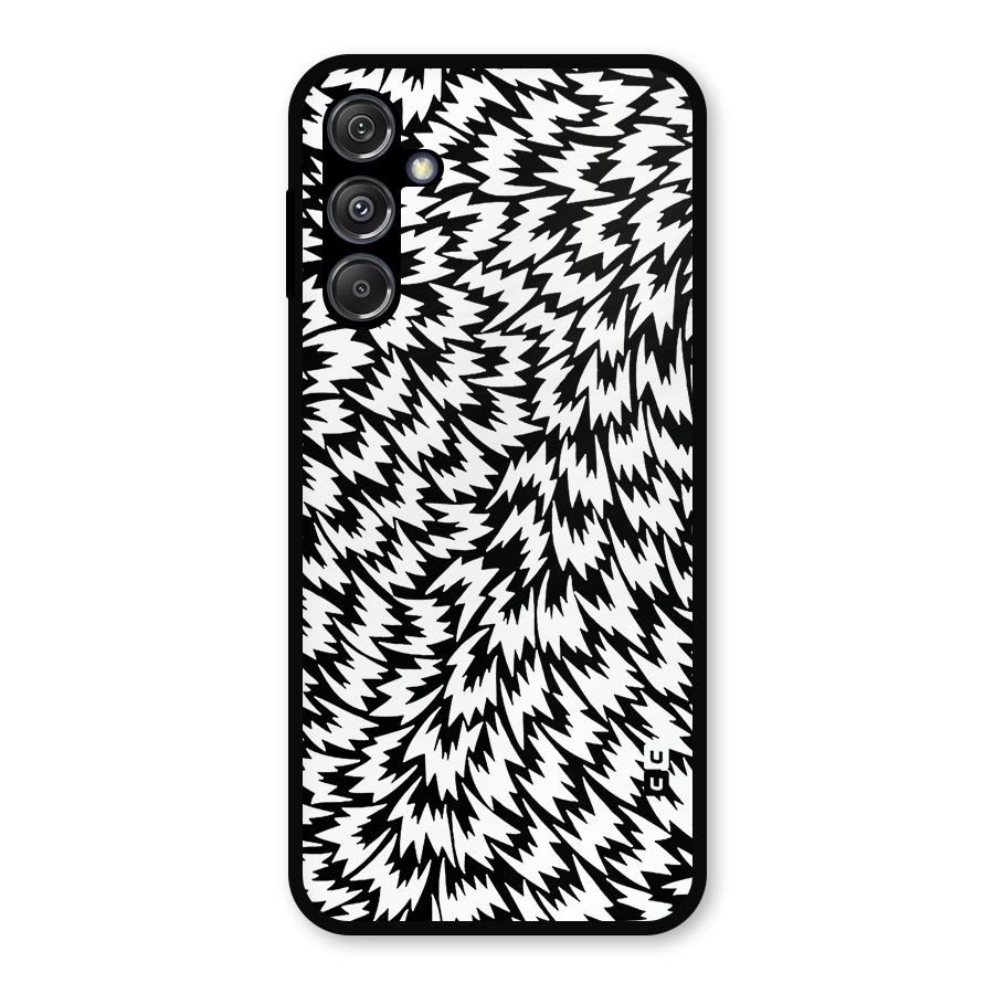 Lion Abstract Art Pattern Metal Back Case for Galaxy M34 5G