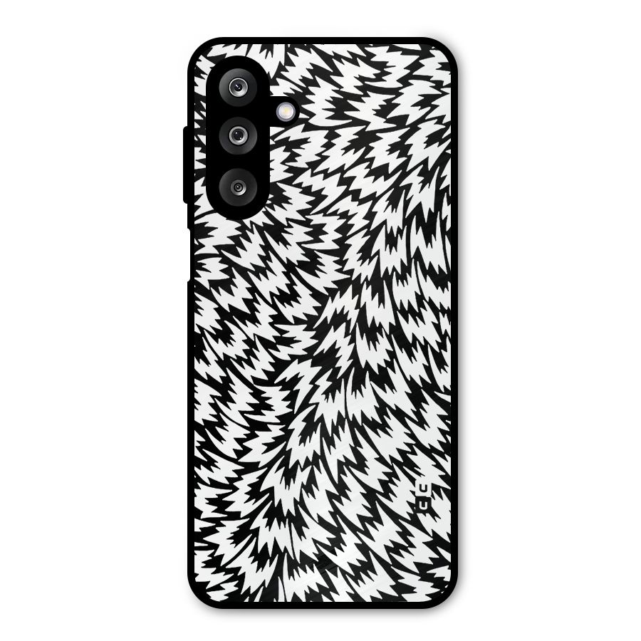 Lion Abstract Art Pattern Metal Back Case for Galaxy M36