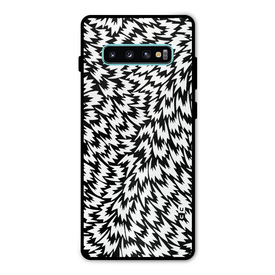 Lion Abstract Art Pattern Metal Back Case for Galaxy S10 Plus