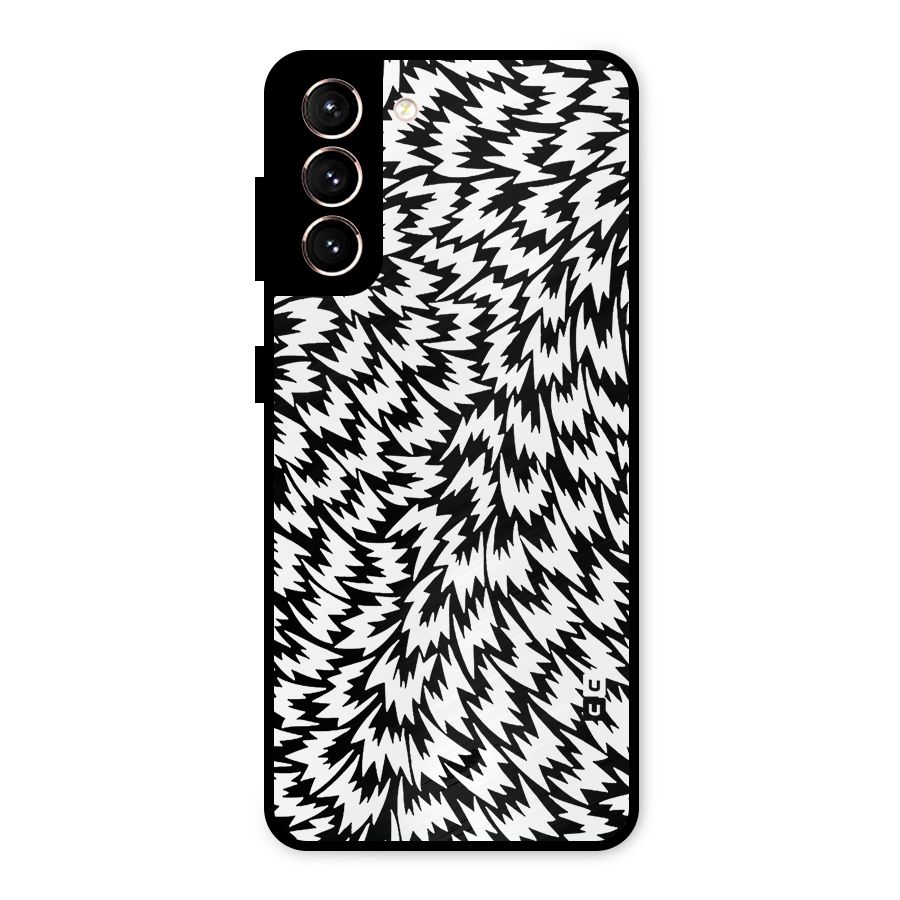Lion Abstract Art Pattern Metal Back Case for Galaxy S21 5G