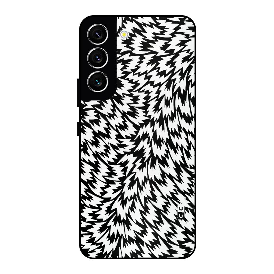 Lion Abstract Art Pattern Metal Back Case for Galaxy S22 5G