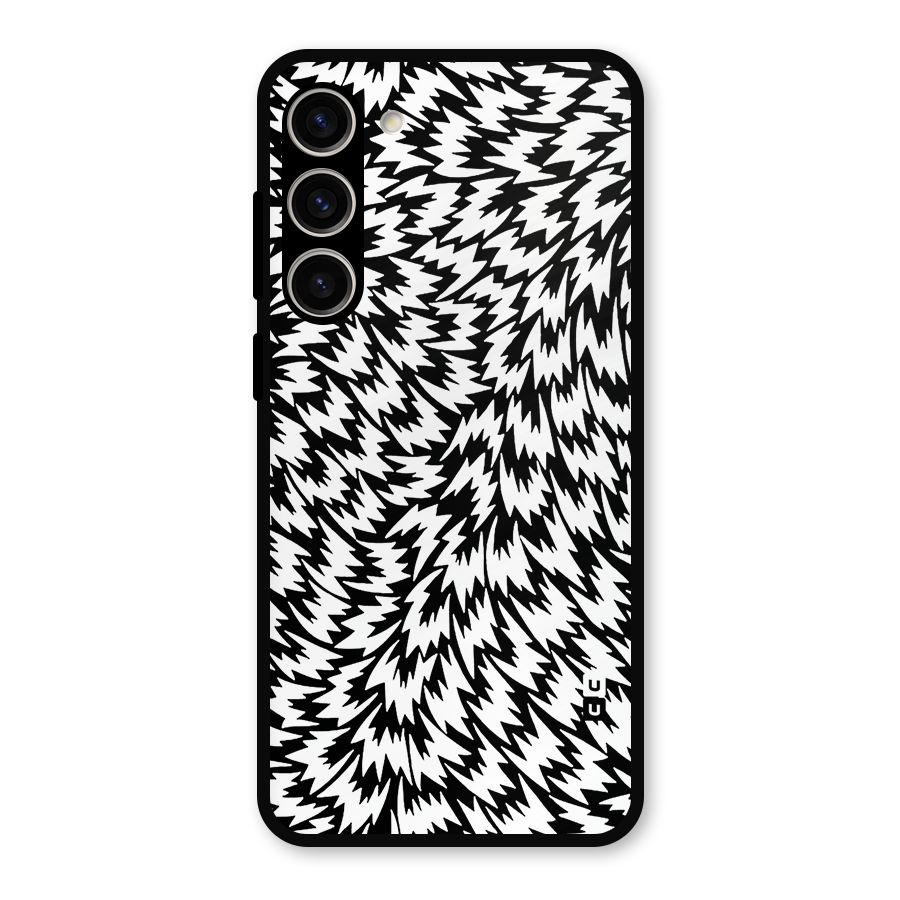 Lion Abstract Art Pattern Metal Back Case for Galaxy S23 Plus