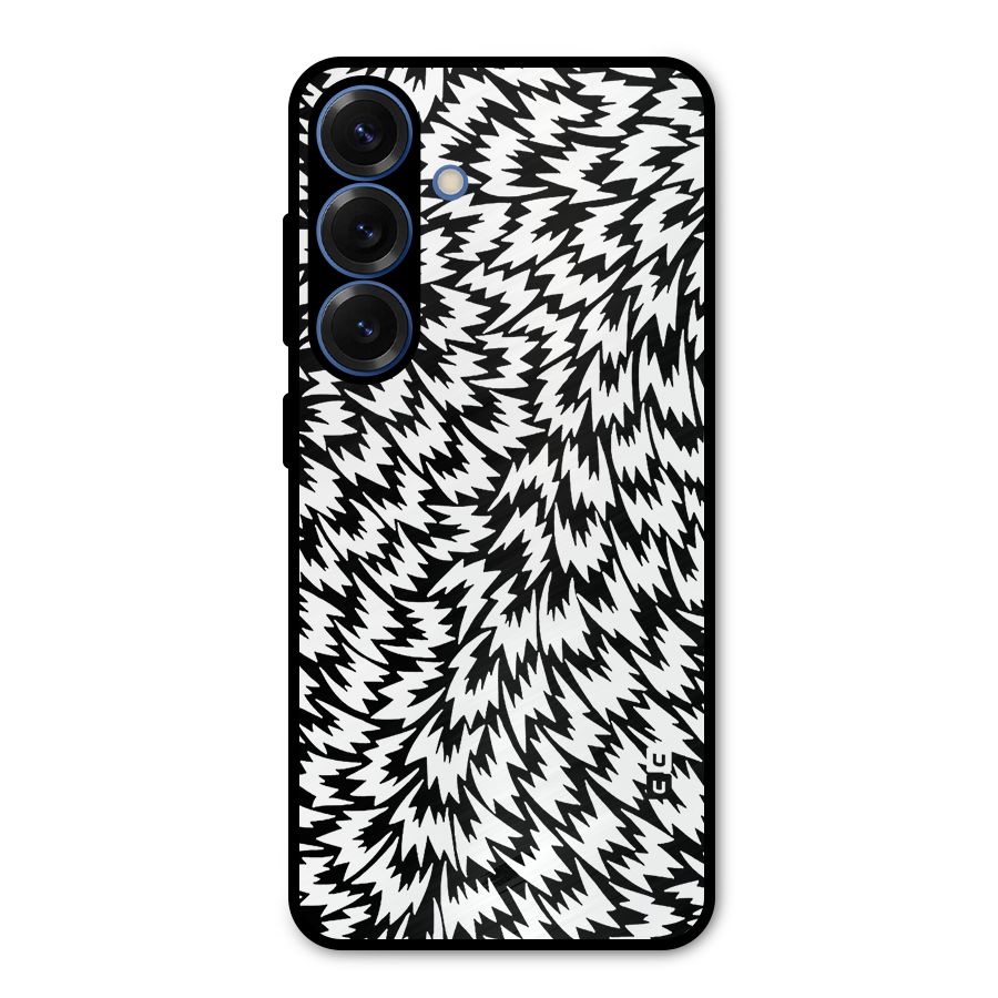 Lion Abstract Art Pattern Metal Back Case for Galaxy S25