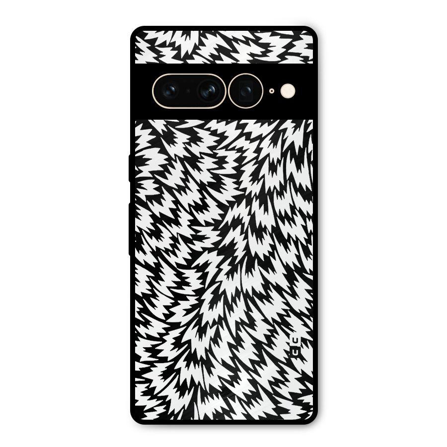 Lion Abstract Art Pattern Metal Back Case for Google Pixel 7 Pro