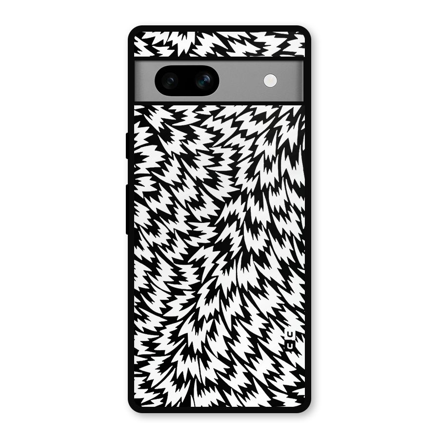 Lion Abstract Art Pattern Metal Back Case for Google Pixel 7a