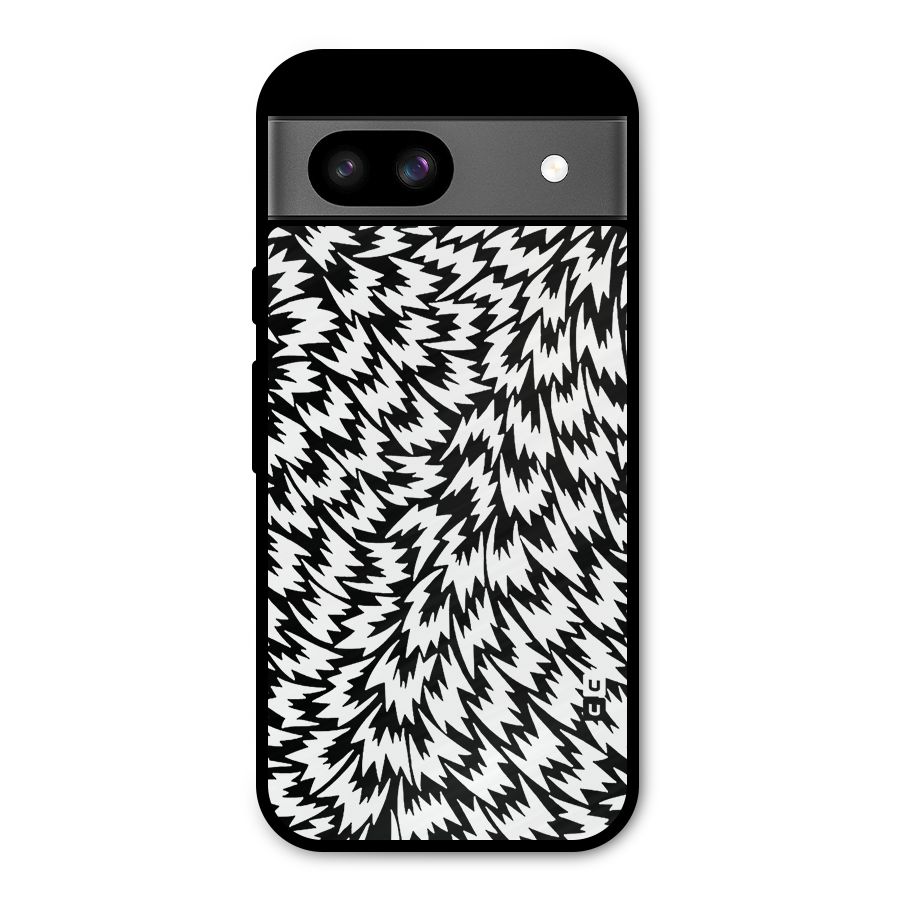 Lion Abstract Art Pattern Metal Back Case for Google Pixel 8a