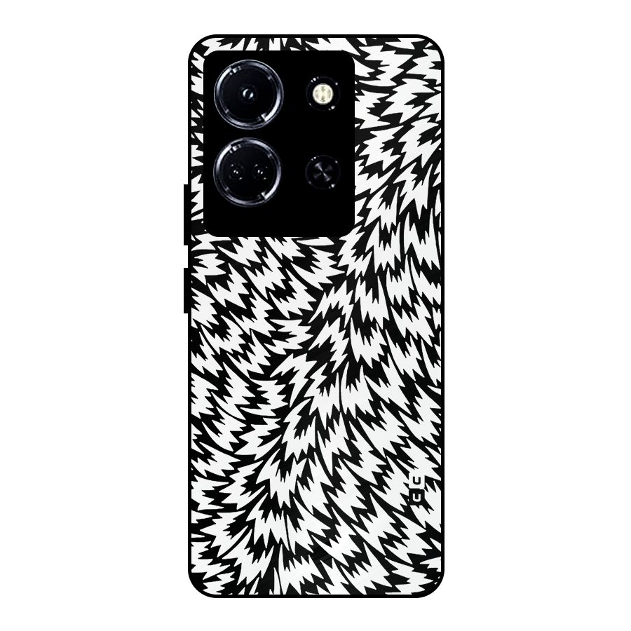 Lion Abstract Art Pattern Metal Back Case for Infinix Note 30 5G