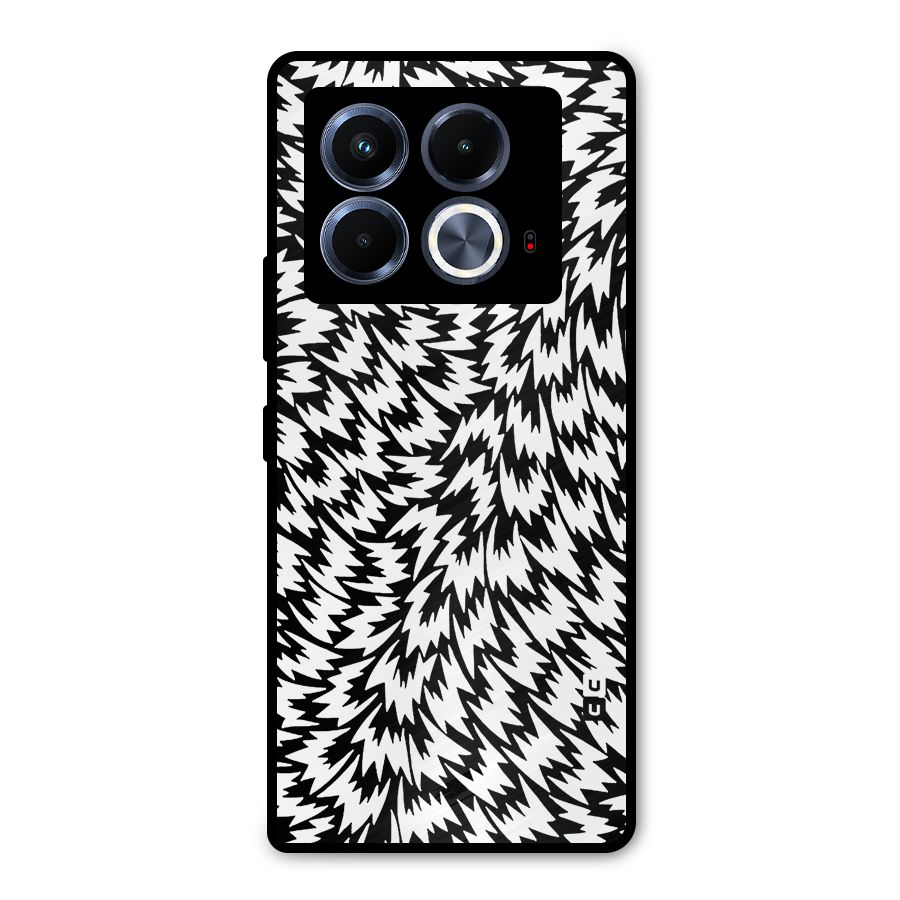Lion Abstract Art Pattern Metal Back Case for Infinix Note 40 5G
