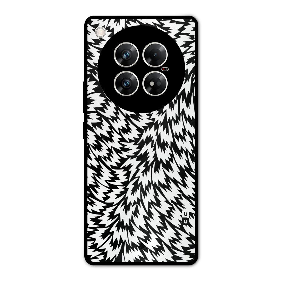 Lion Abstract Art Pattern Metal Back Case for Infinix Zero 40 5G