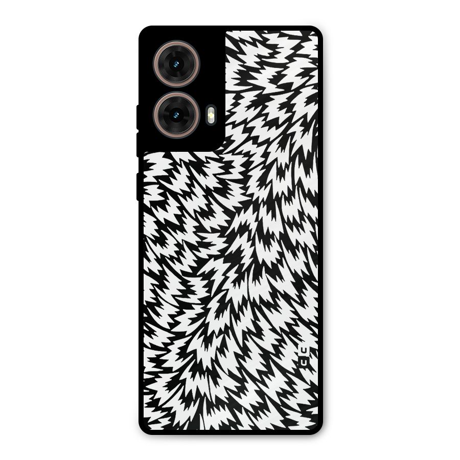 Lion Abstract Art Pattern Metal Back Case for Moto G85