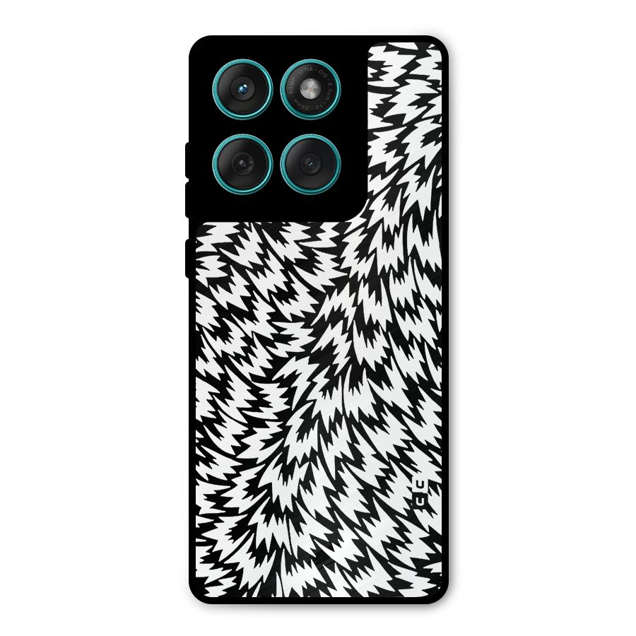 Lion Abstract Art Pattern Metal Back Case for Motorola Edge 60 Fusion
