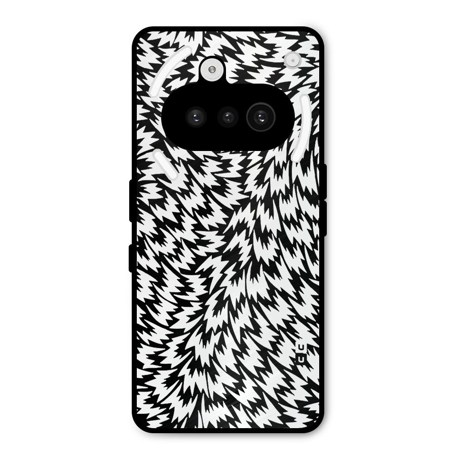 Lion Abstract Art Pattern Metal Back Case for Nothing Phone 3a