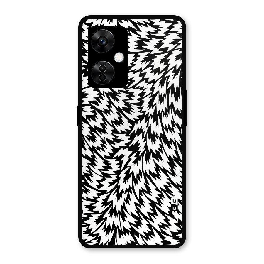 Lion Abstract Art Pattern Metal Back Case for OnePlus Nord CE 3 Lite