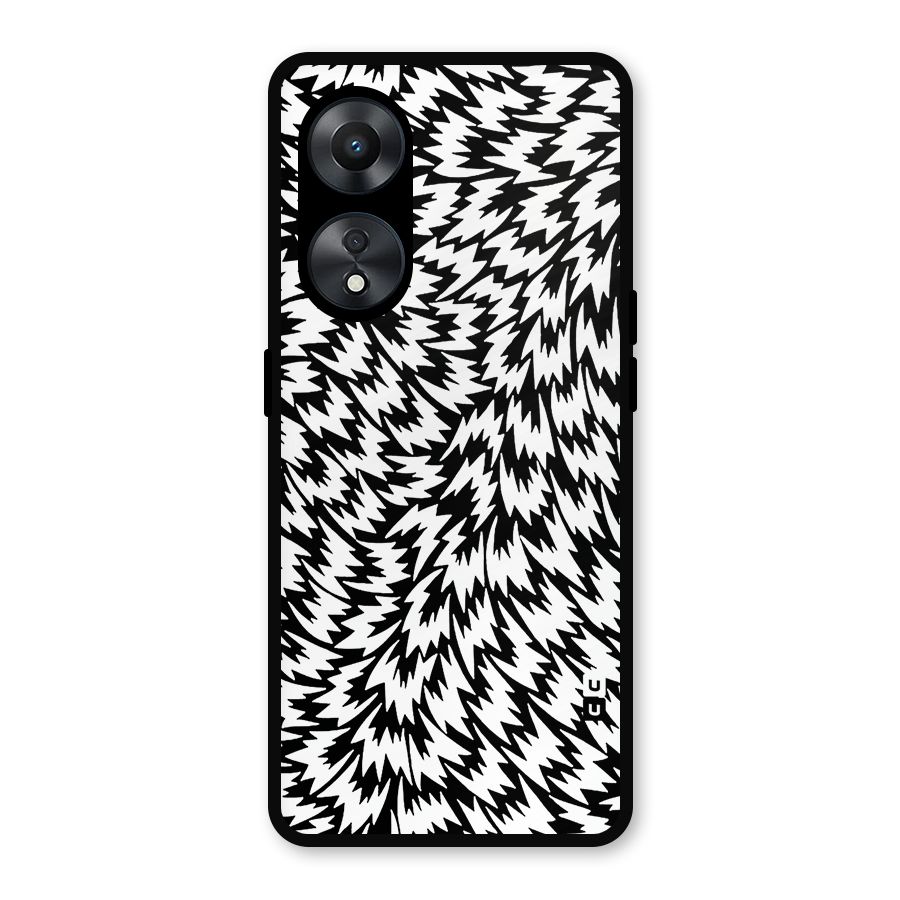 Lion Abstract Art Pattern Metal Back Case for Oppo A78