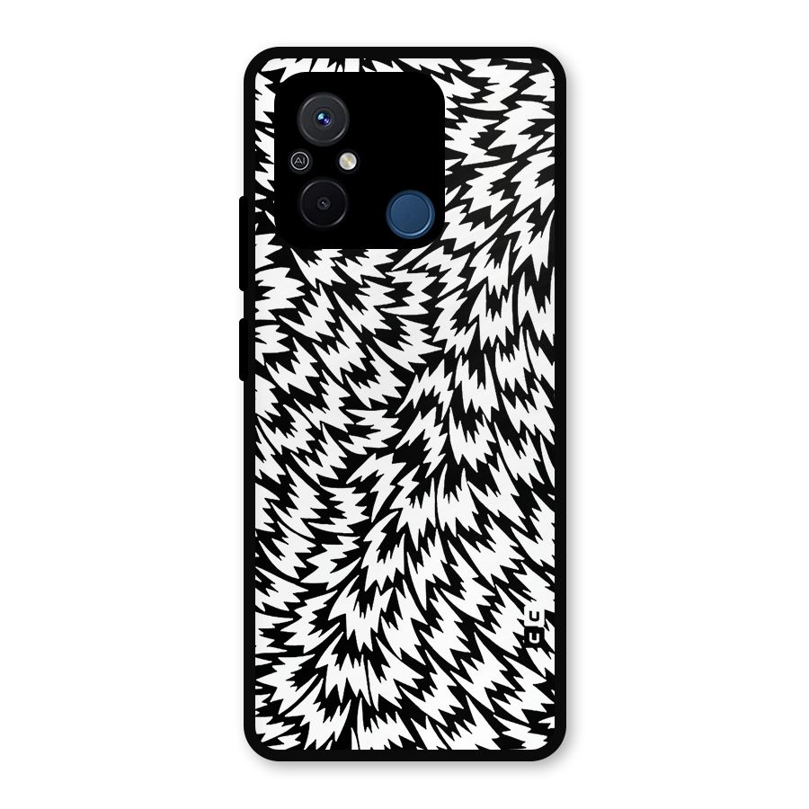 Lion Abstract Art Pattern Metal Back Case for Poco C55