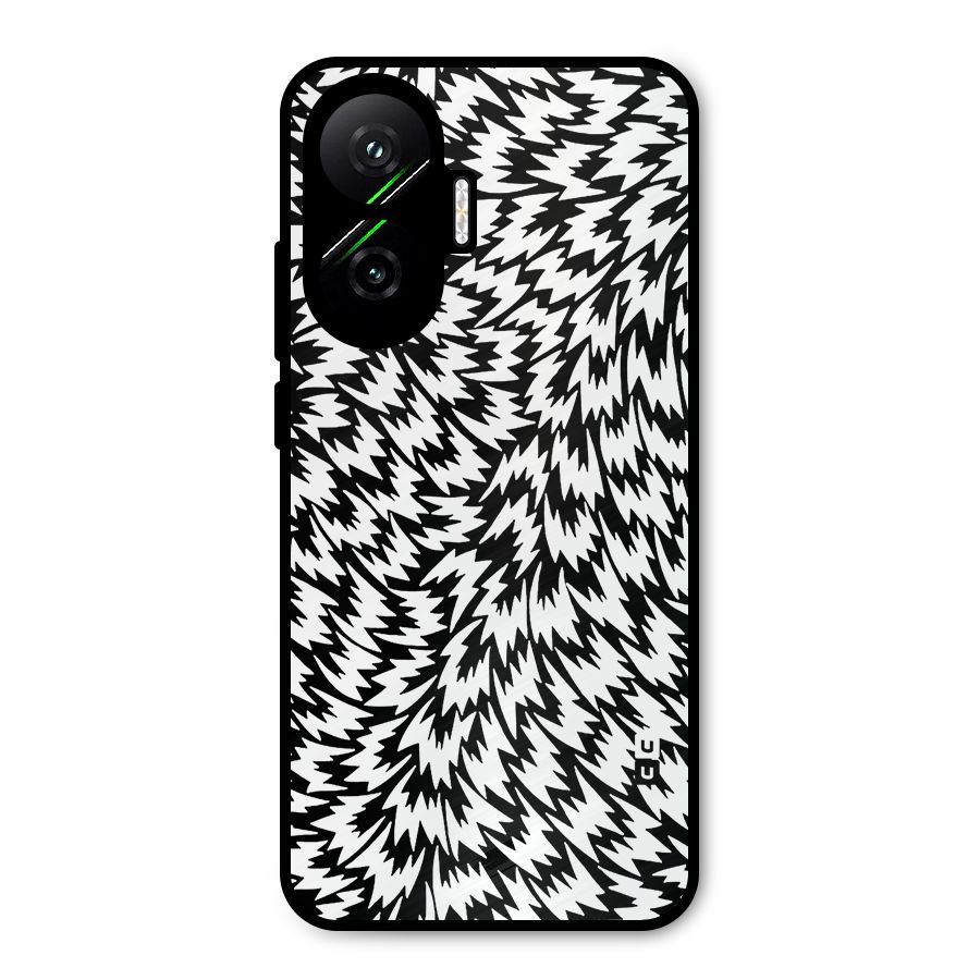 Lion Abstract Art Pattern Metal Back Case for Poco F7
