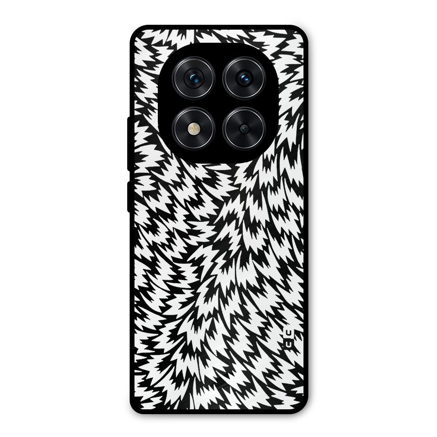 Lion Abstract Art Pattern Metal Back Case for Poco X7