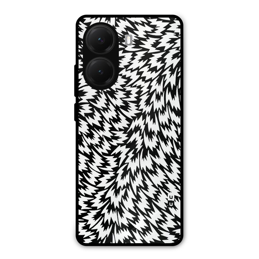 Lion Abstract Art Pattern Metal Back Case for Poco X7 Pro