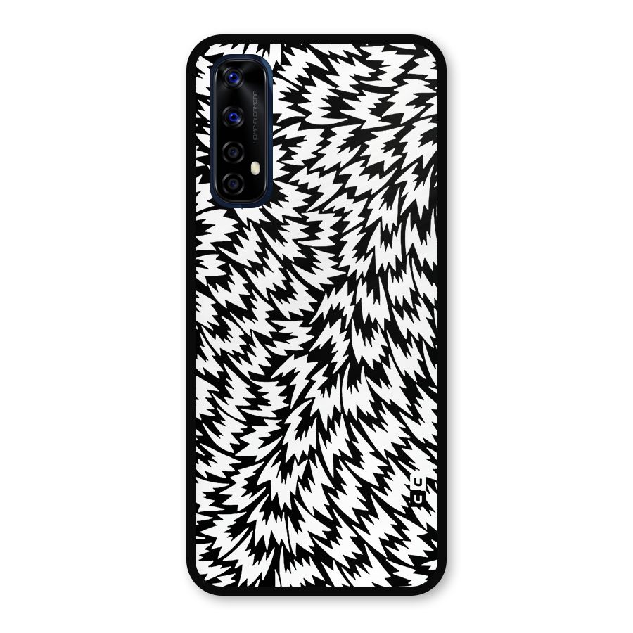 Lion Abstract Art Pattern Metal Back Case for Realme 7