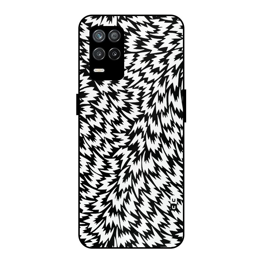 Lion Abstract Art Pattern Metal Back Case for Realme 9 5G