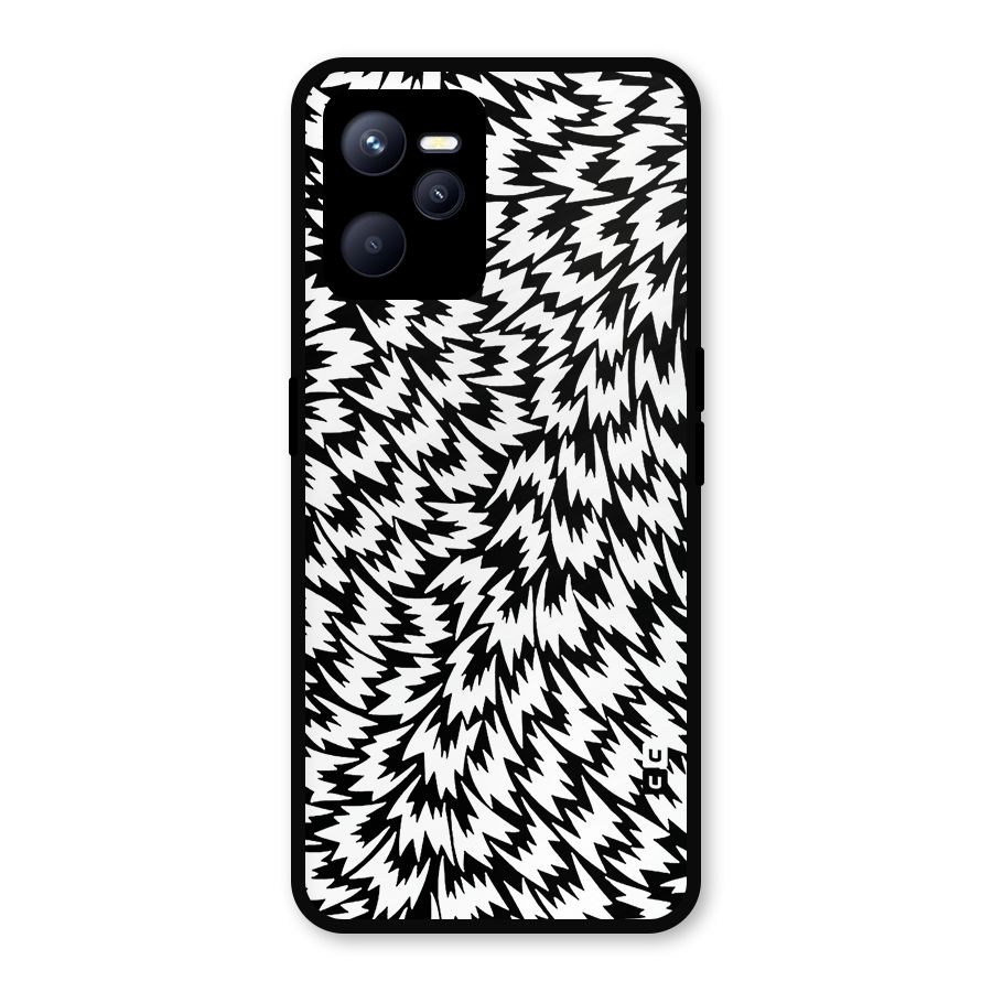 Lion Abstract Art Pattern Metal Back Case for Realme C35