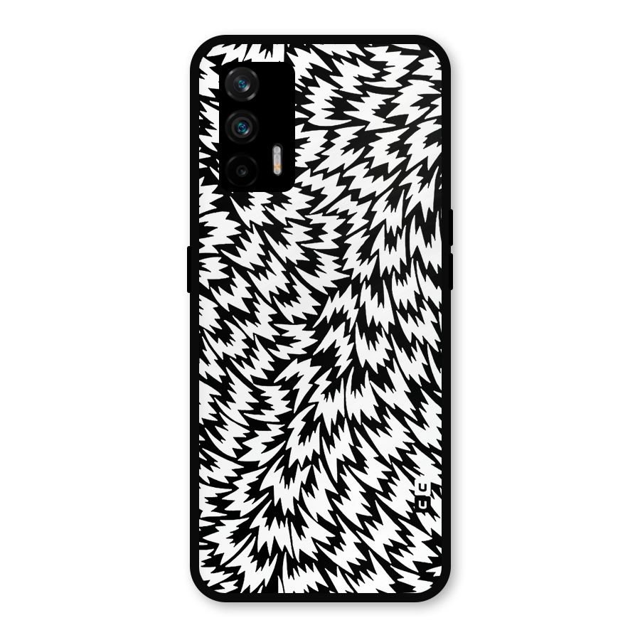 Lion Abstract Art Pattern Metal Back Case for Realme GT 5G