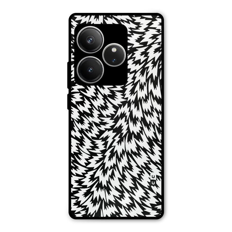 Lion Abstract Art Pattern Metal Back Case for Realme GT 6