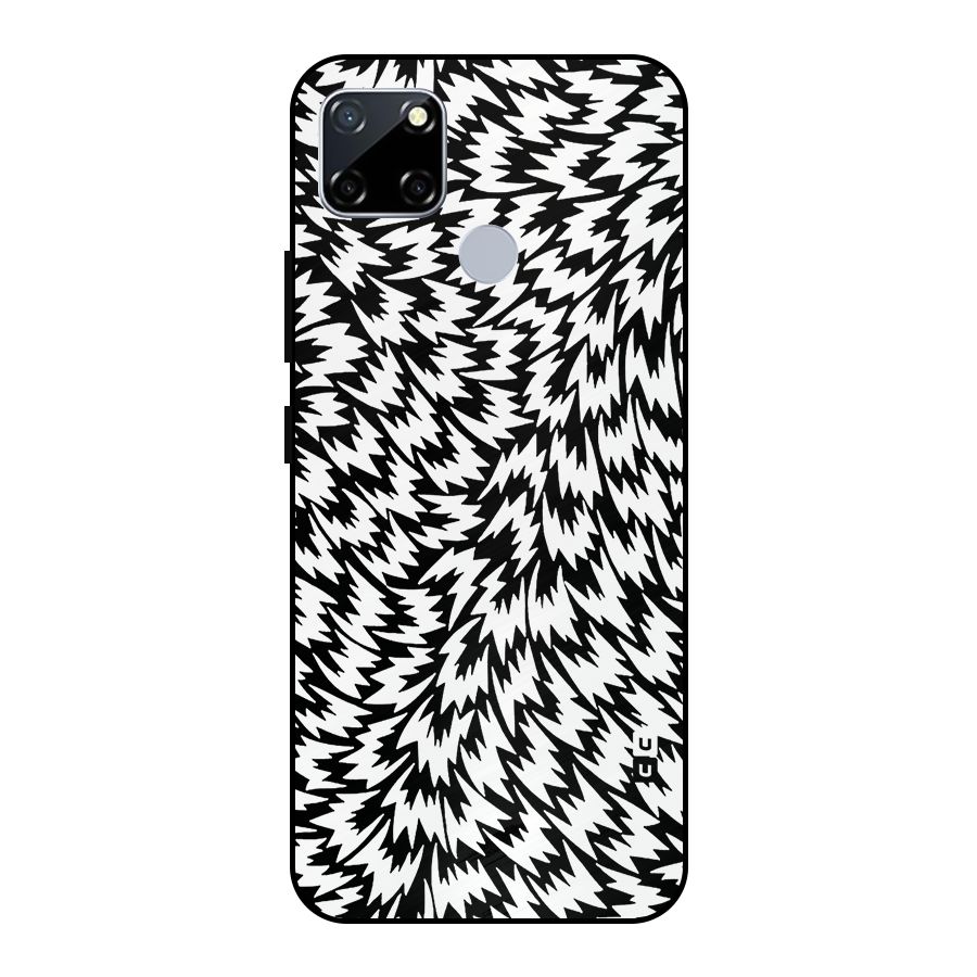 Lion Abstract Art Pattern Metal Back Case for Realme Narzo 20