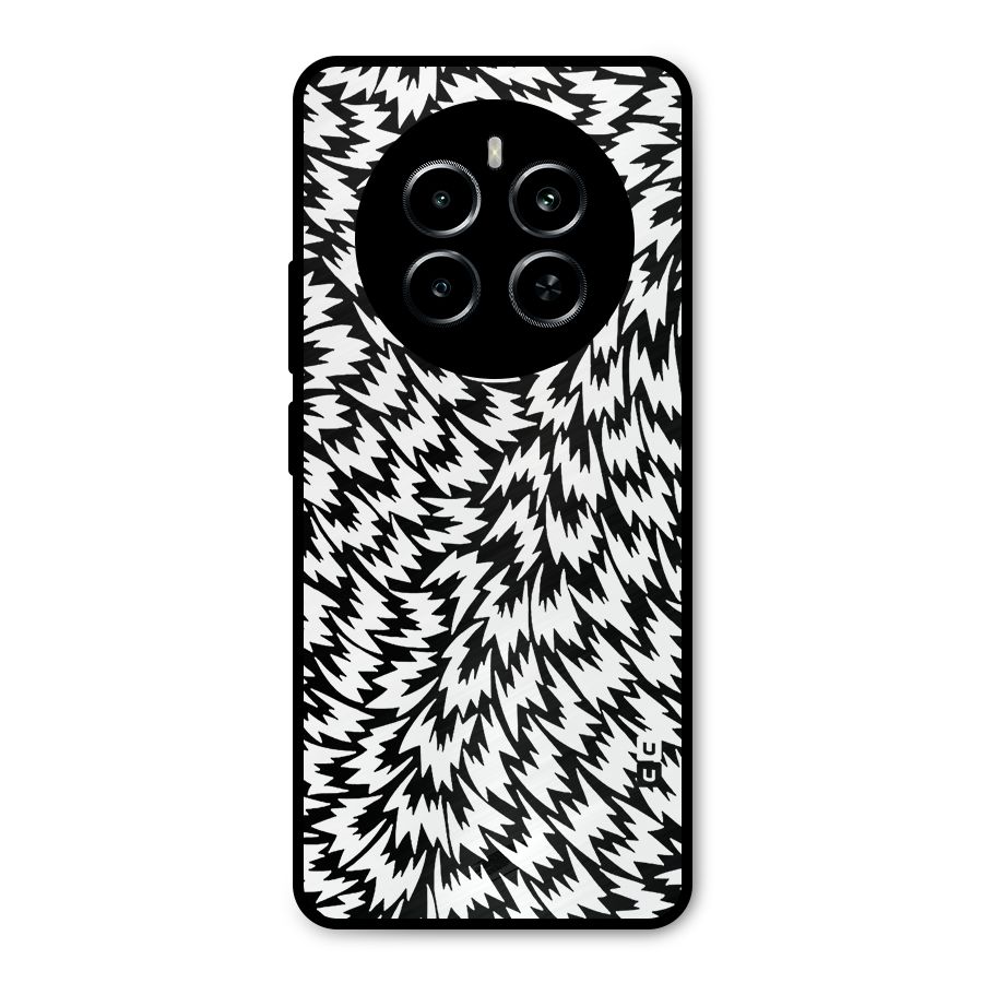 Lion Abstract Art Pattern Metal Back Case for Realme P1