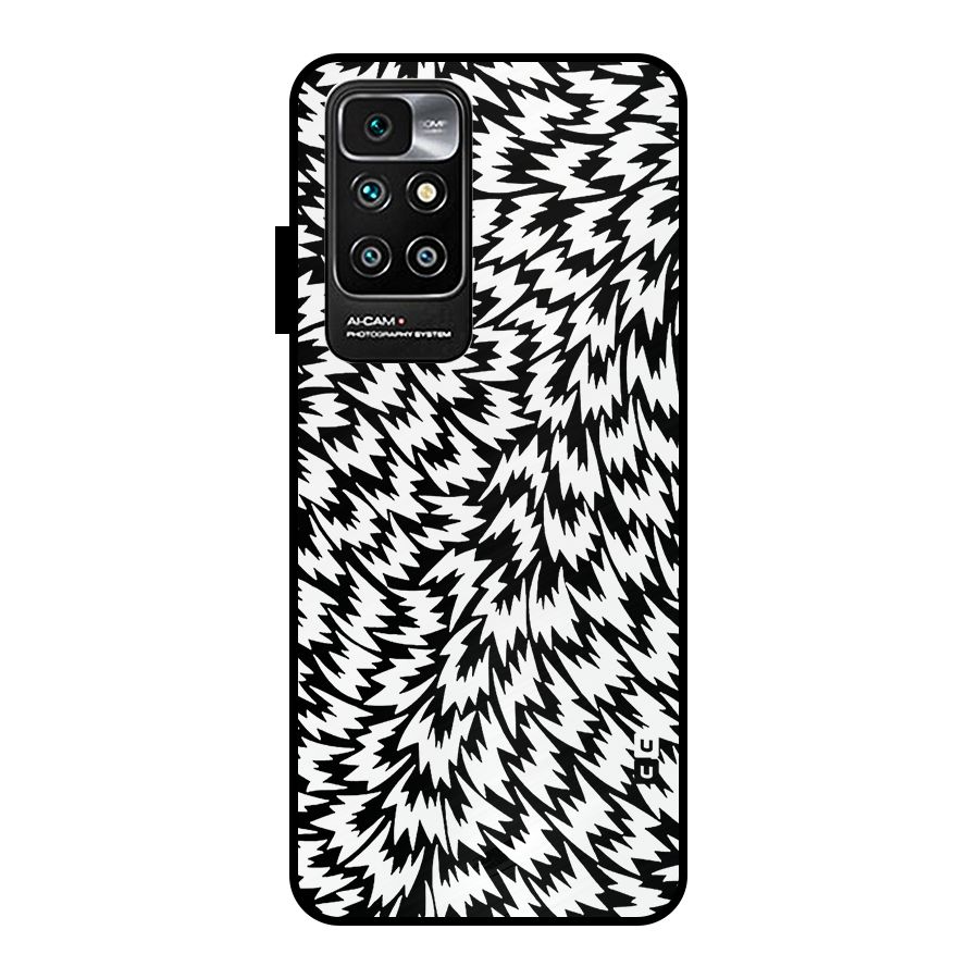 Lion Abstract Art Pattern Metal Back Case for Redmi 10 Prime
