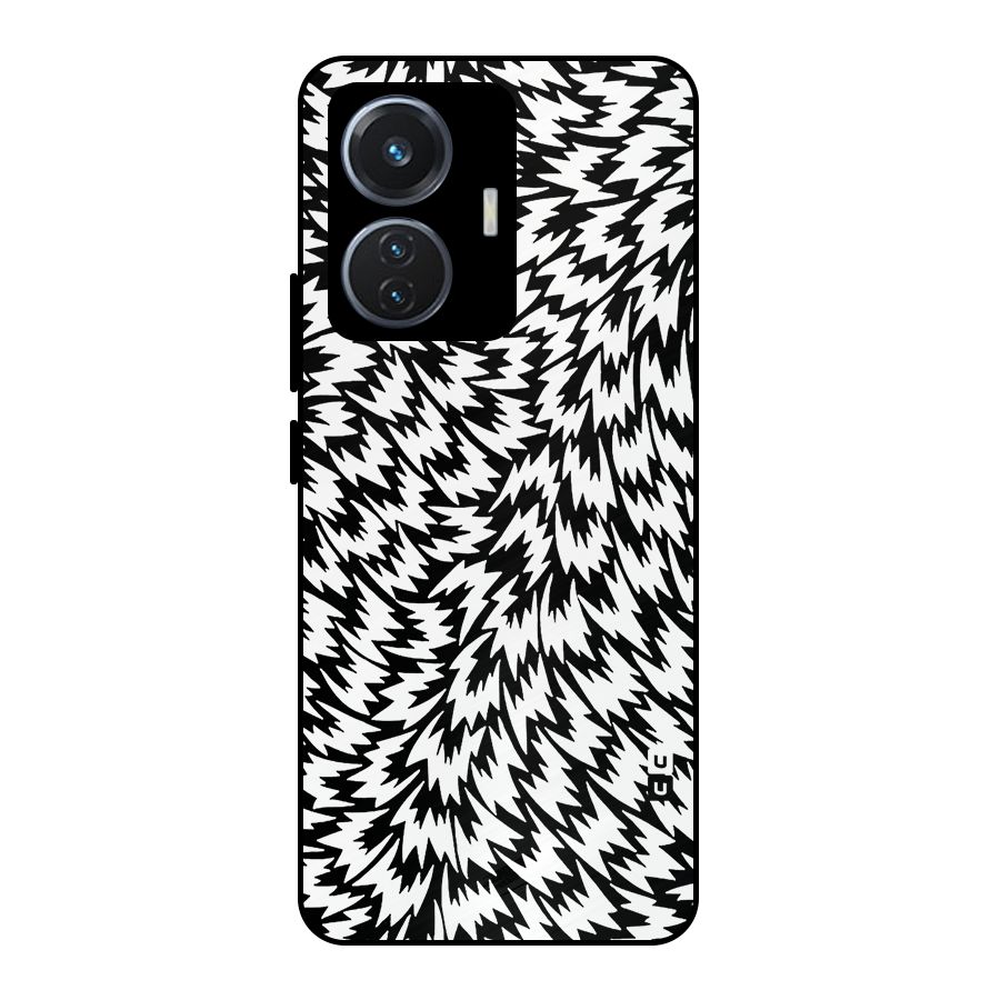Lion Abstract Art Pattern Metal Back Case for Vivo T1 44W