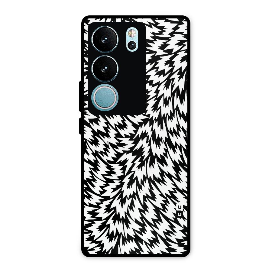 Lion Abstract Art Pattern Metal Back Case for Vivo V29