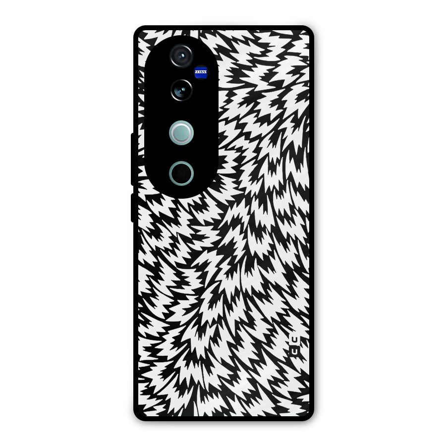 Lion Abstract Art Pattern Metal Back Case for Vivo V40