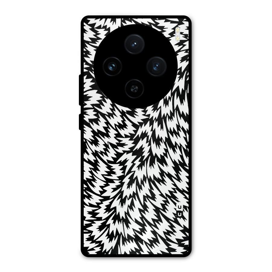 Lion Abstract Art Pattern Metal Back Case for Vivo X100