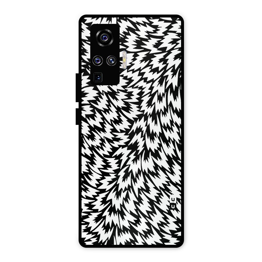 Lion Abstract Art Pattern Metal Back Case for Vivo X50 Pro
