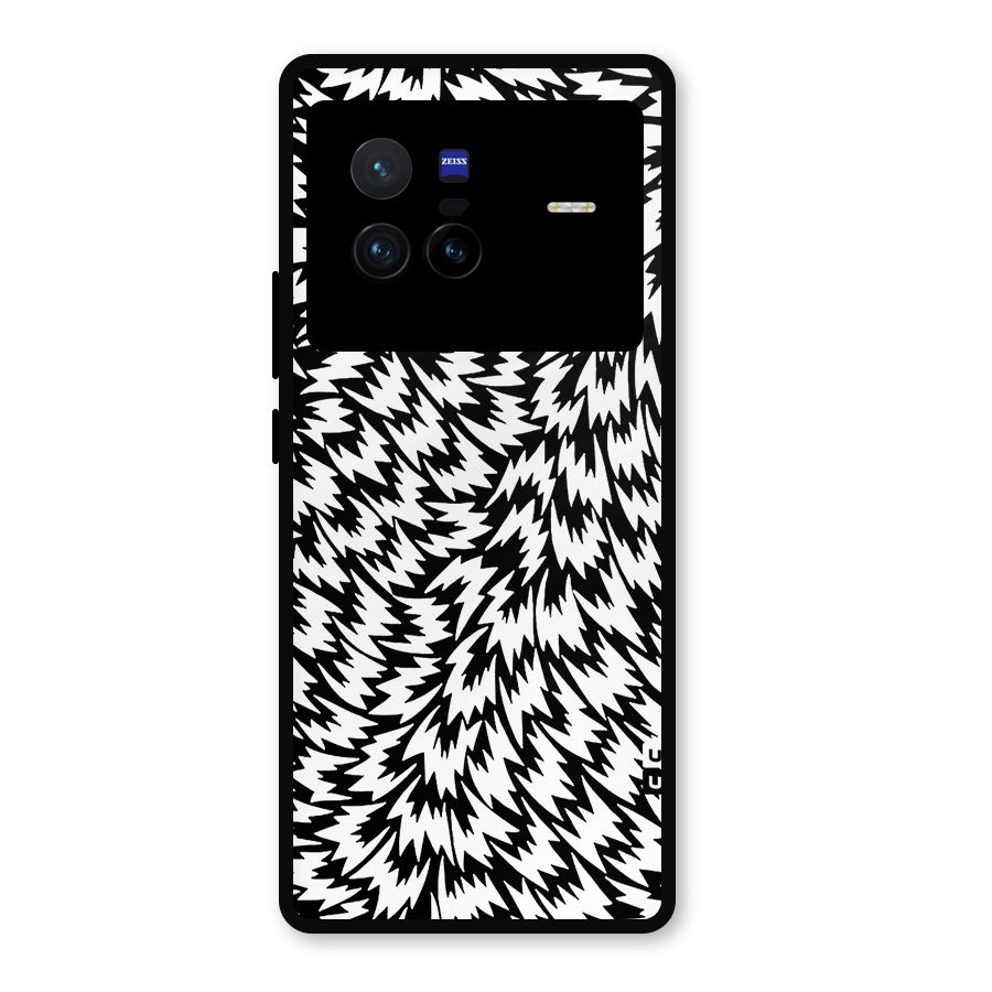 Lion Abstract Art Pattern Metal Back Case for Vivo X80