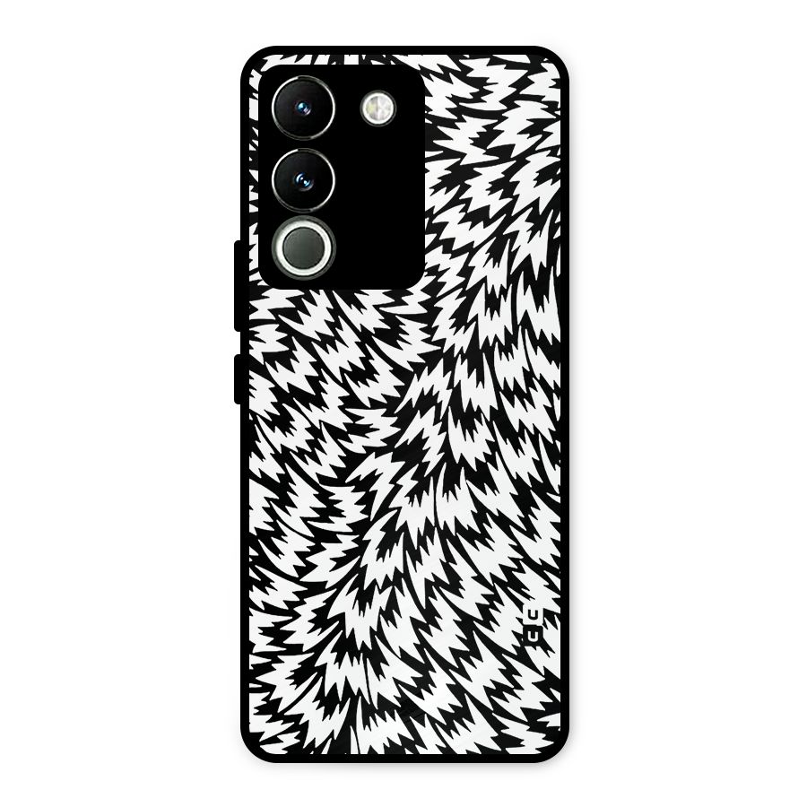 Lion Abstract Art Pattern Metal Back Case for Vivo Y200