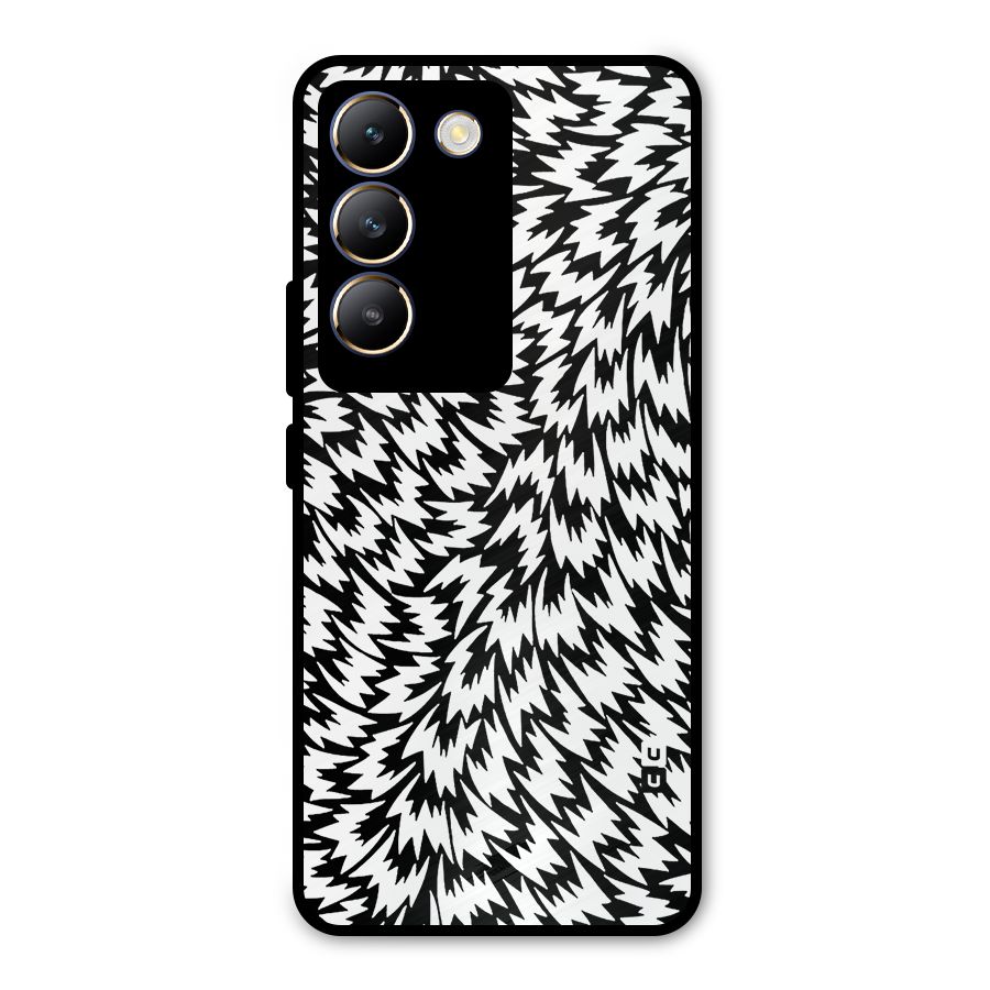 Lion Abstract Art Pattern Metal Back Case for Vivo Y200e