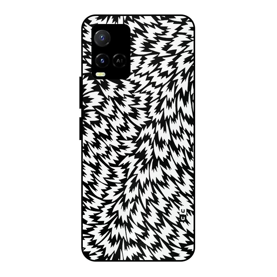 Lion Abstract Art Pattern Metal Back Case for Vivo Y21T