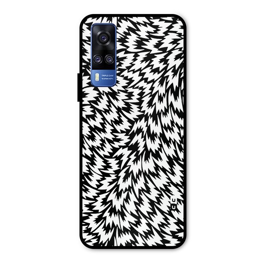 Lion Abstract Art Pattern Metal Back Case for Vivo Y51A