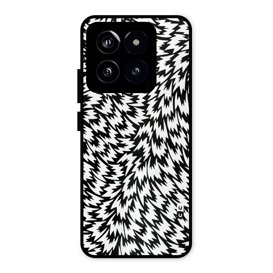 Lion Abstract Art Pattern Metal Back Case for Xiaomi 14