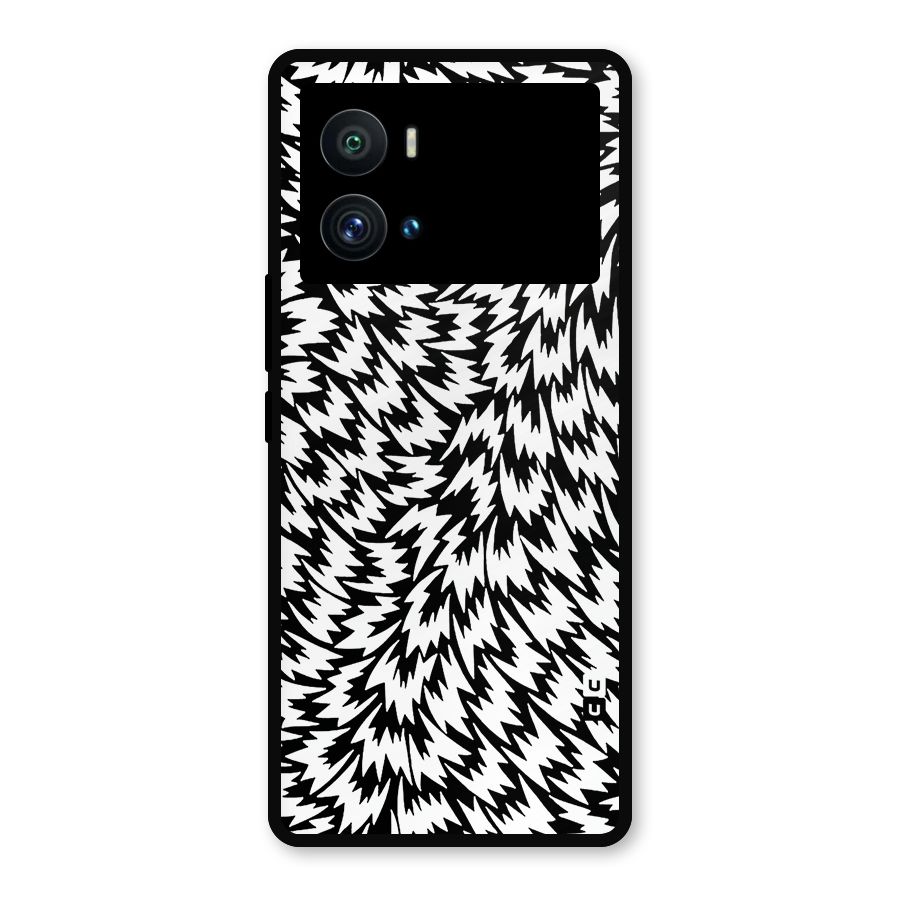 Lion Abstract Art Pattern Metal Back Case for iQOO 9 Pro