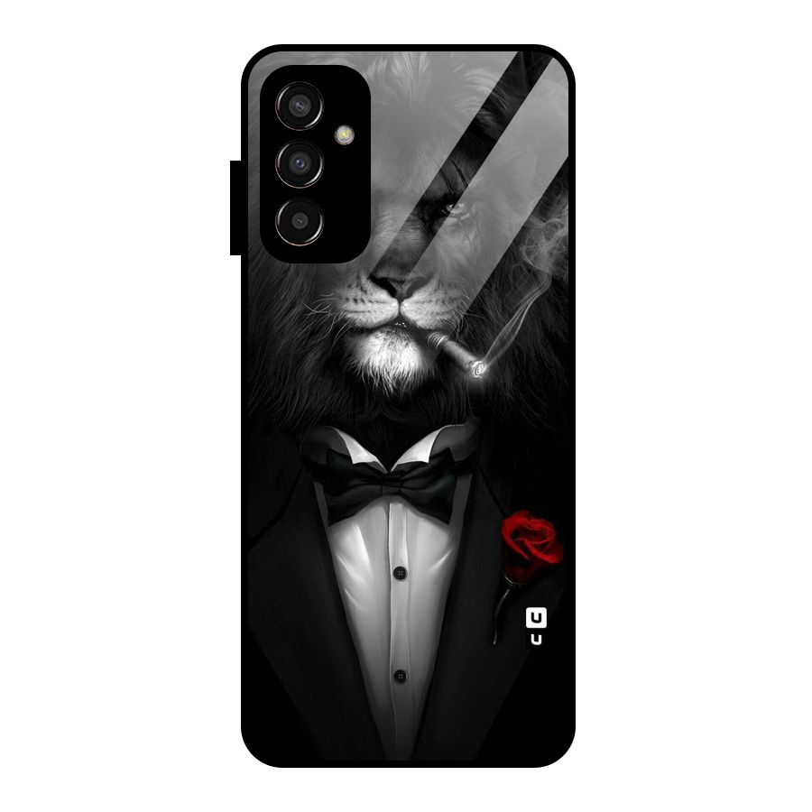Lion Class Glass Back Case for Galaxy F13