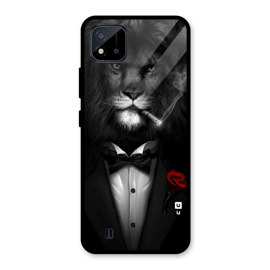 Lion Class Glass Back Case for Realme C11 2021