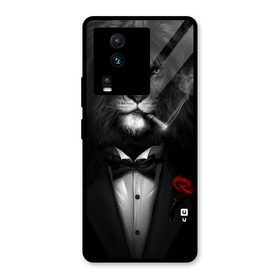 Lion Class Glass Back Case for Vivo iQOO Neo 7