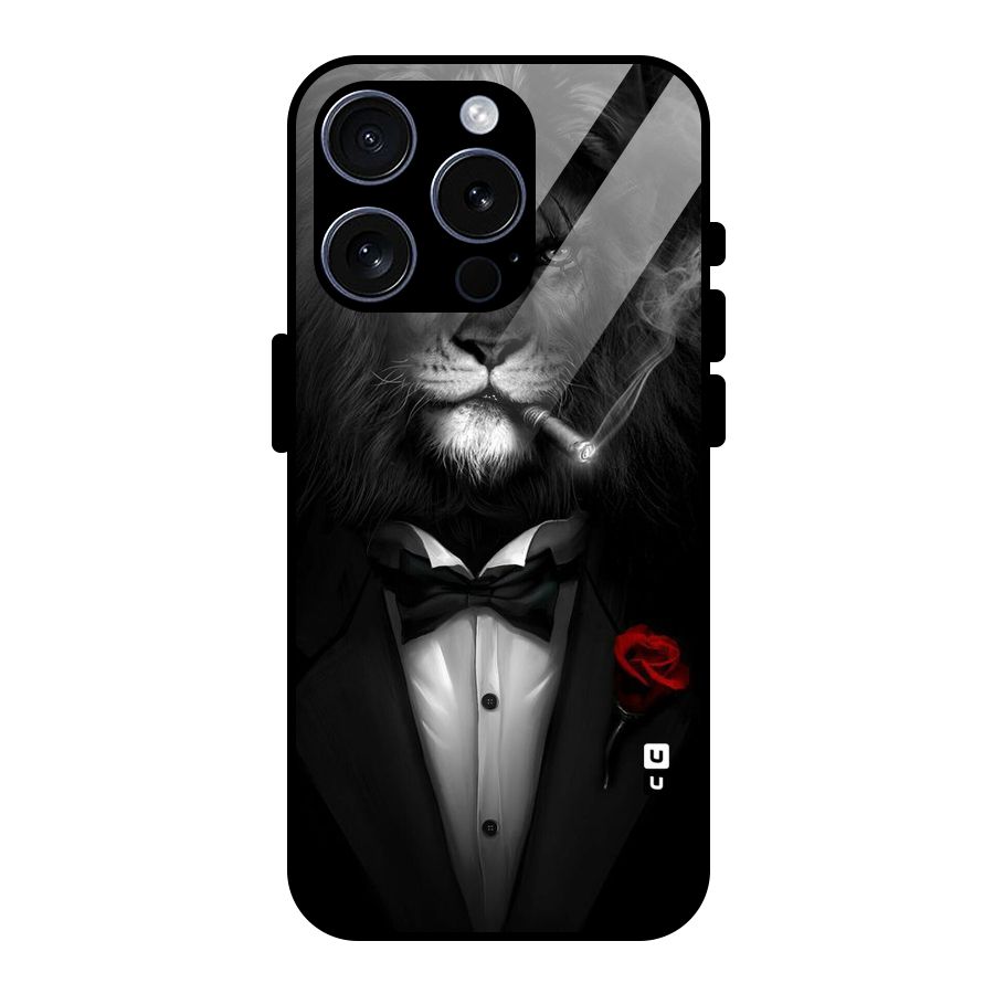 Lion Class Glass Back Case for iPhone 15 Pro