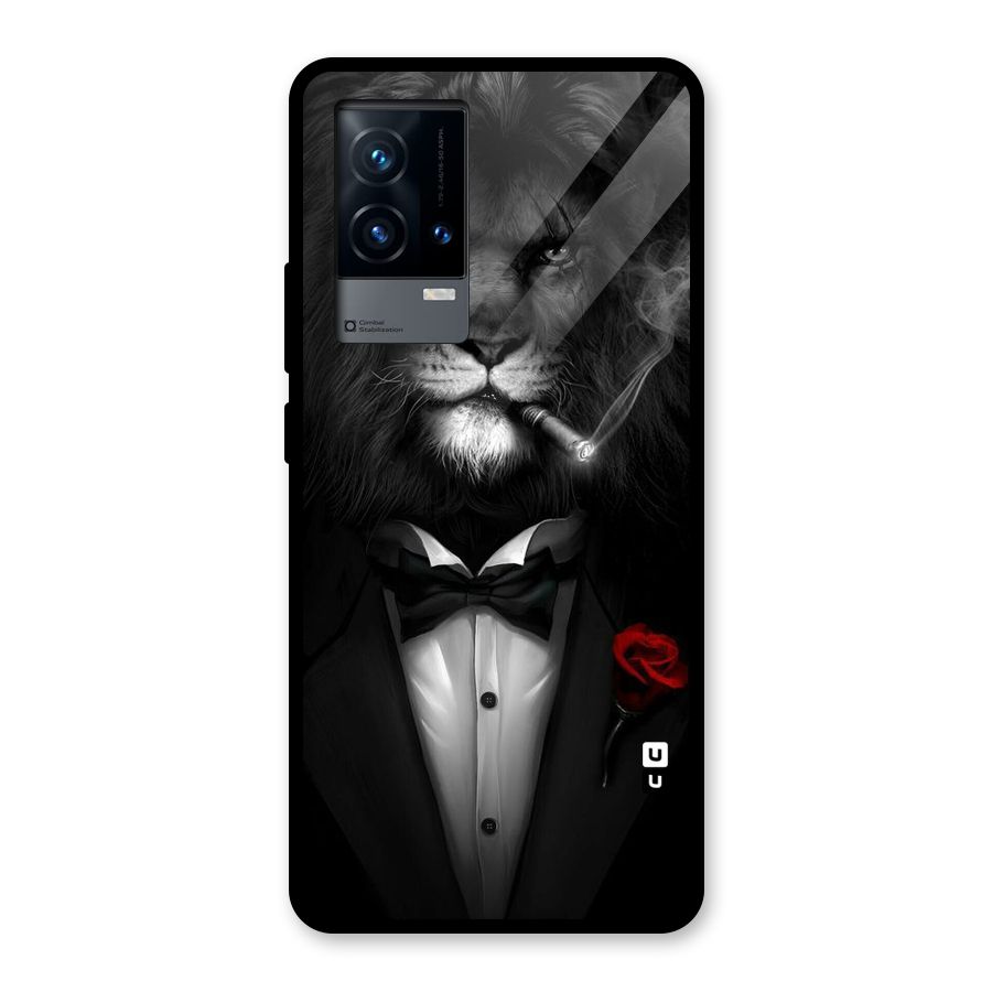 Lion Class Glass Back Case for iQOO 9 5G