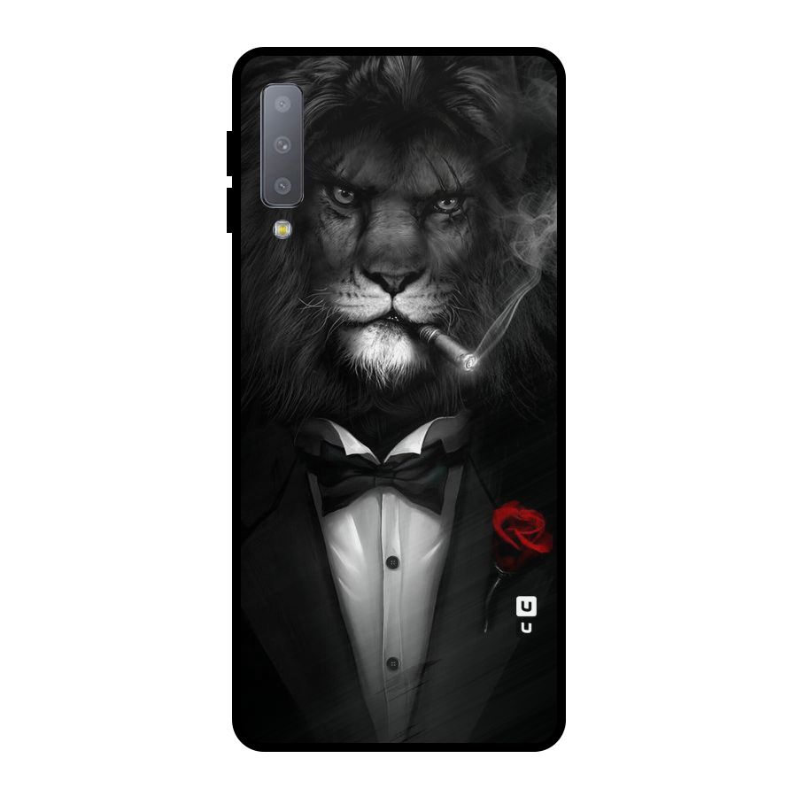 Lion Class Metal Back Case for Galaxy A7 (2018)